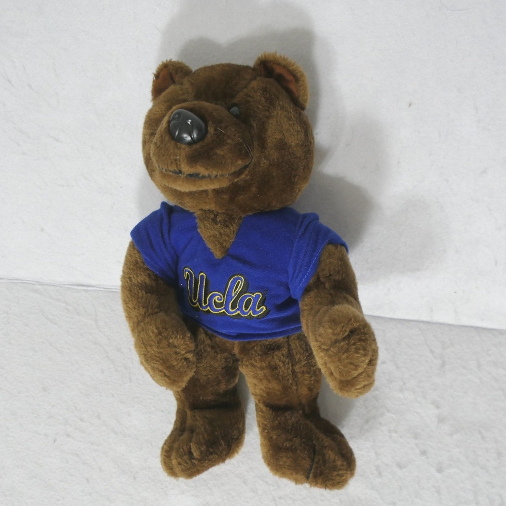 Toy Factory UCLA Mascot Plush 13" Brown Blue Collegiate Joe Bruin Bear